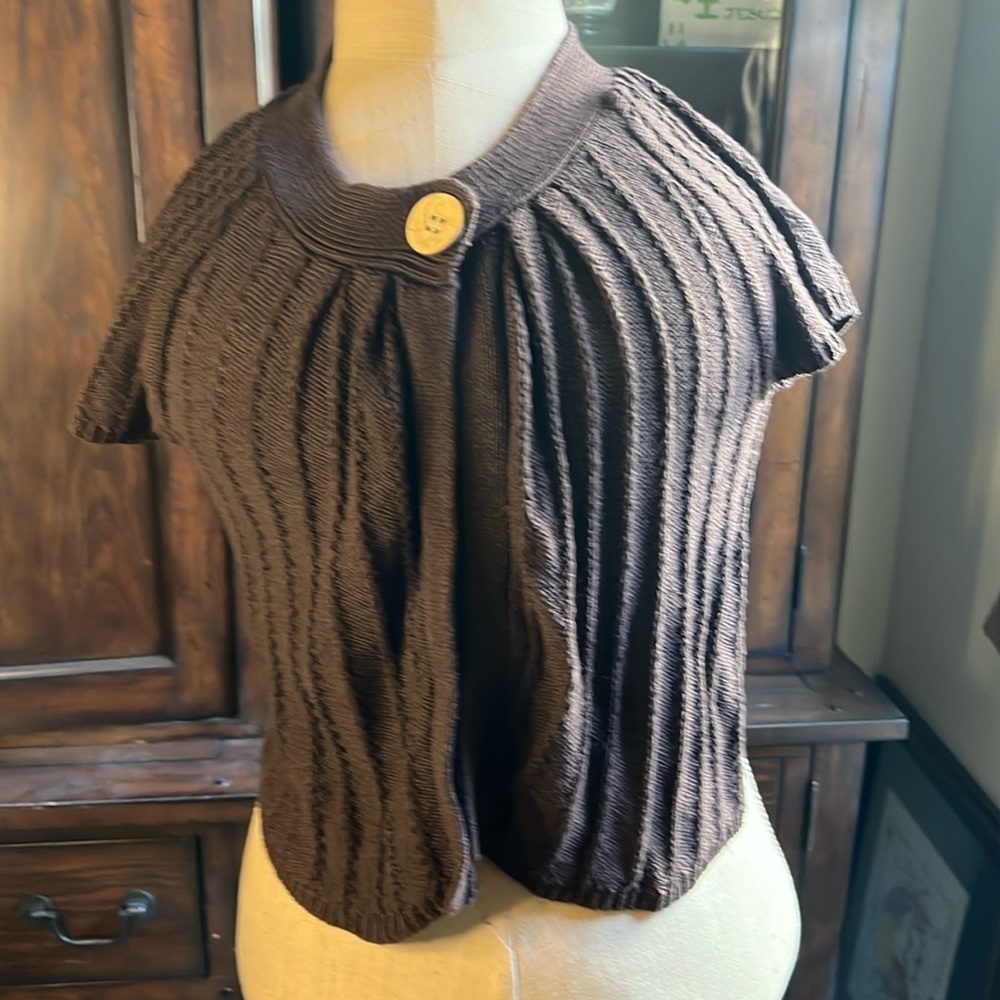 Dress barn, cape type sweater size medium
